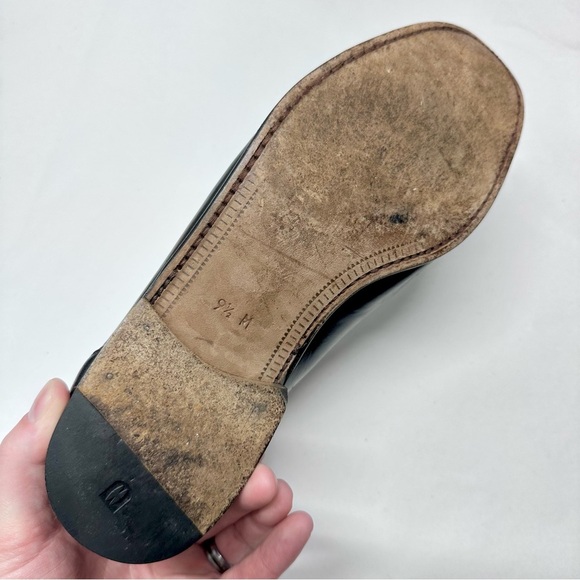 Magnanni Black Leather Slip On Loafers - Picture 9 of 12